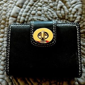 Coach Black fold wallet